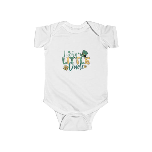Lucky Little Dude Infant Bodysuit – St. Patrick’s Day Baby Onesie