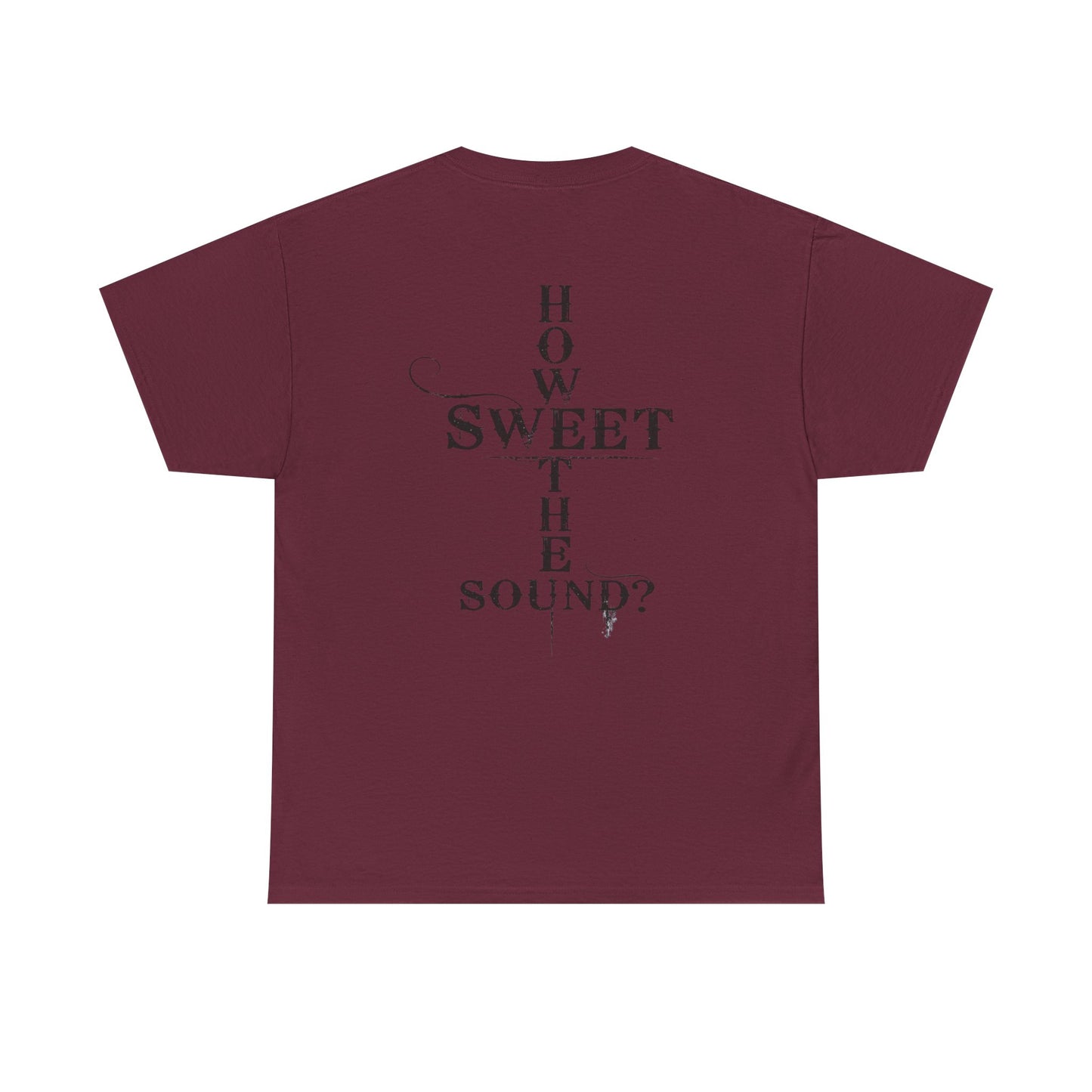 T‑Shirt — “Amazing Grace” Cross Design / “How Sweet the Sound?” Inspirational Gospel Tee