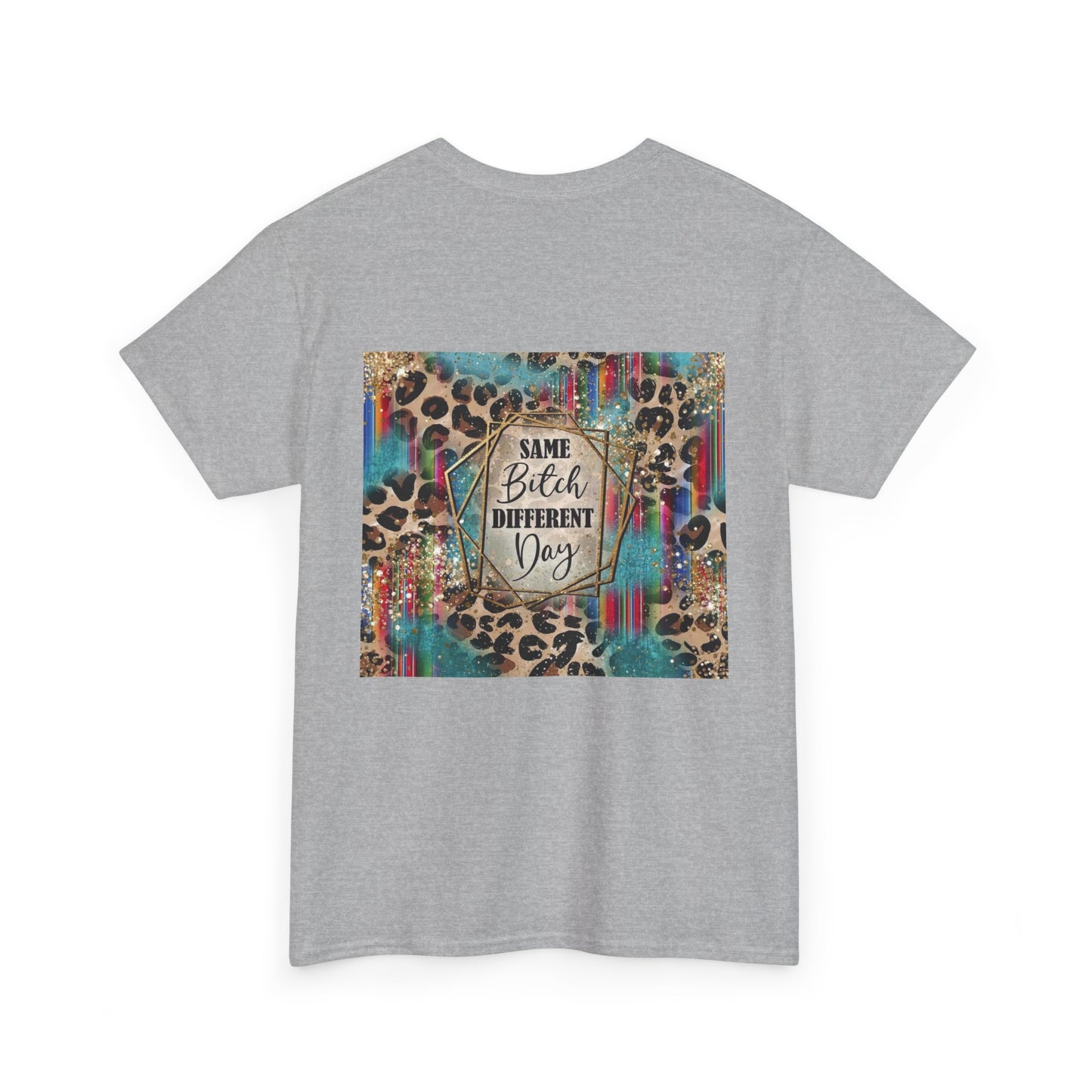 Same Bitch Different Day Leopard Graphic Tee