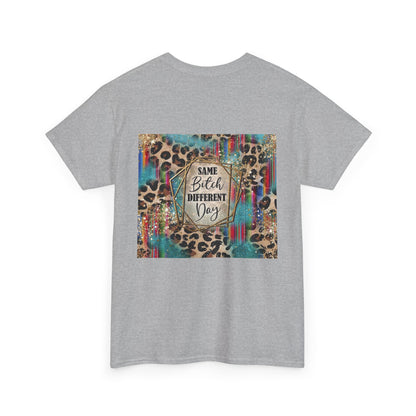 Same Bitch Different Day Leopard Graphic Tee