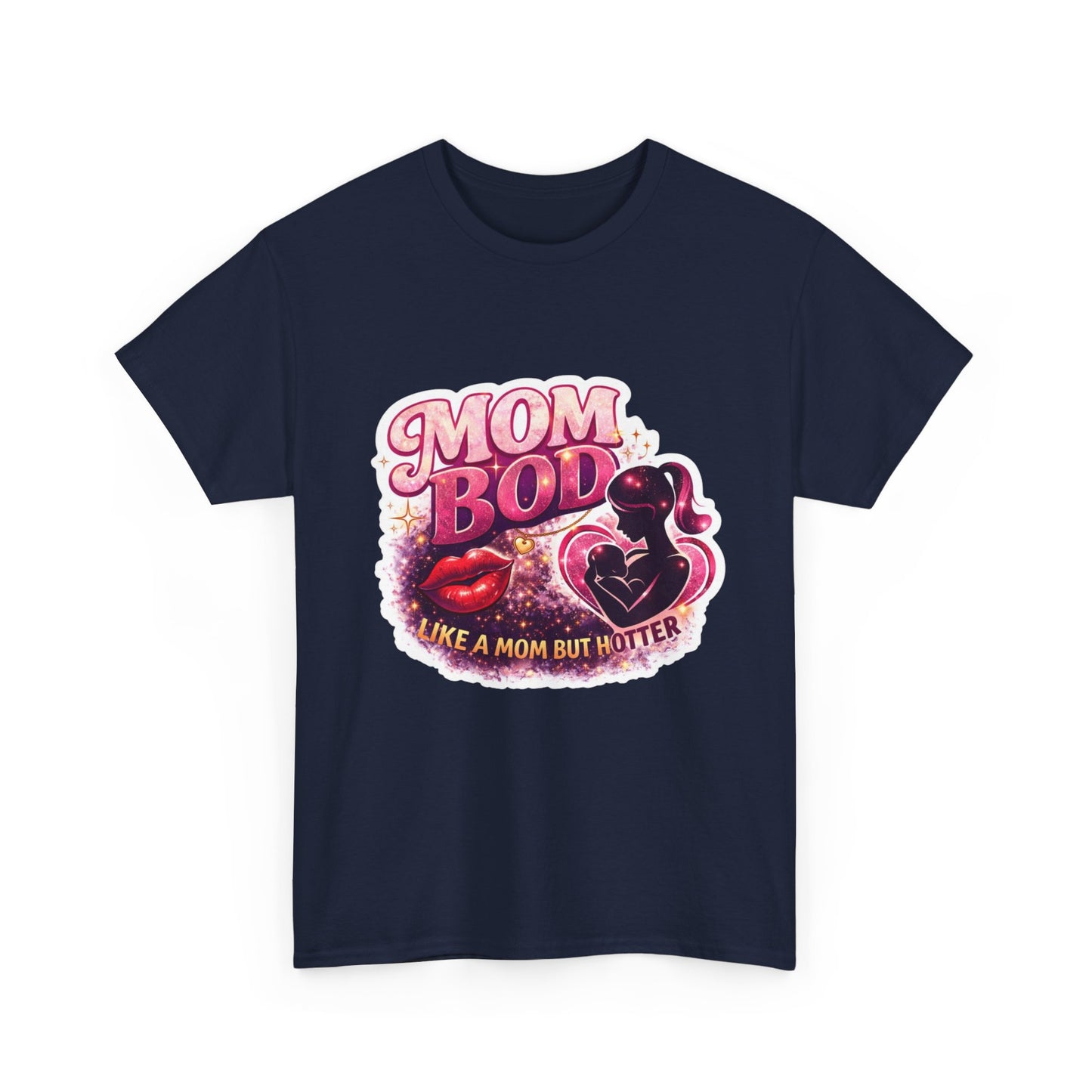 Mom Bod Graphic Tee — "Mom Bod Like A Mom But Hotter" Cute Retro Mother's Day Shirt