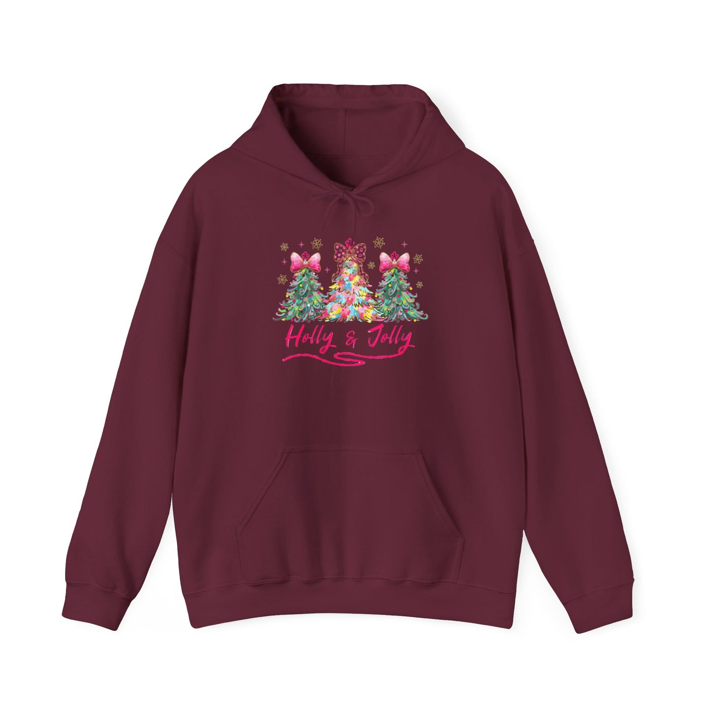 Festive Holly & Jolly Sweatshirt, Unisex Christmas Hoodie, Holiday Gift, Cozy Sweatshirt, Winter Apparel, Casual Wear