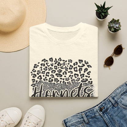 Hornets Leopard Circle T-Shirt — Trendy Animal Print Fan Tee