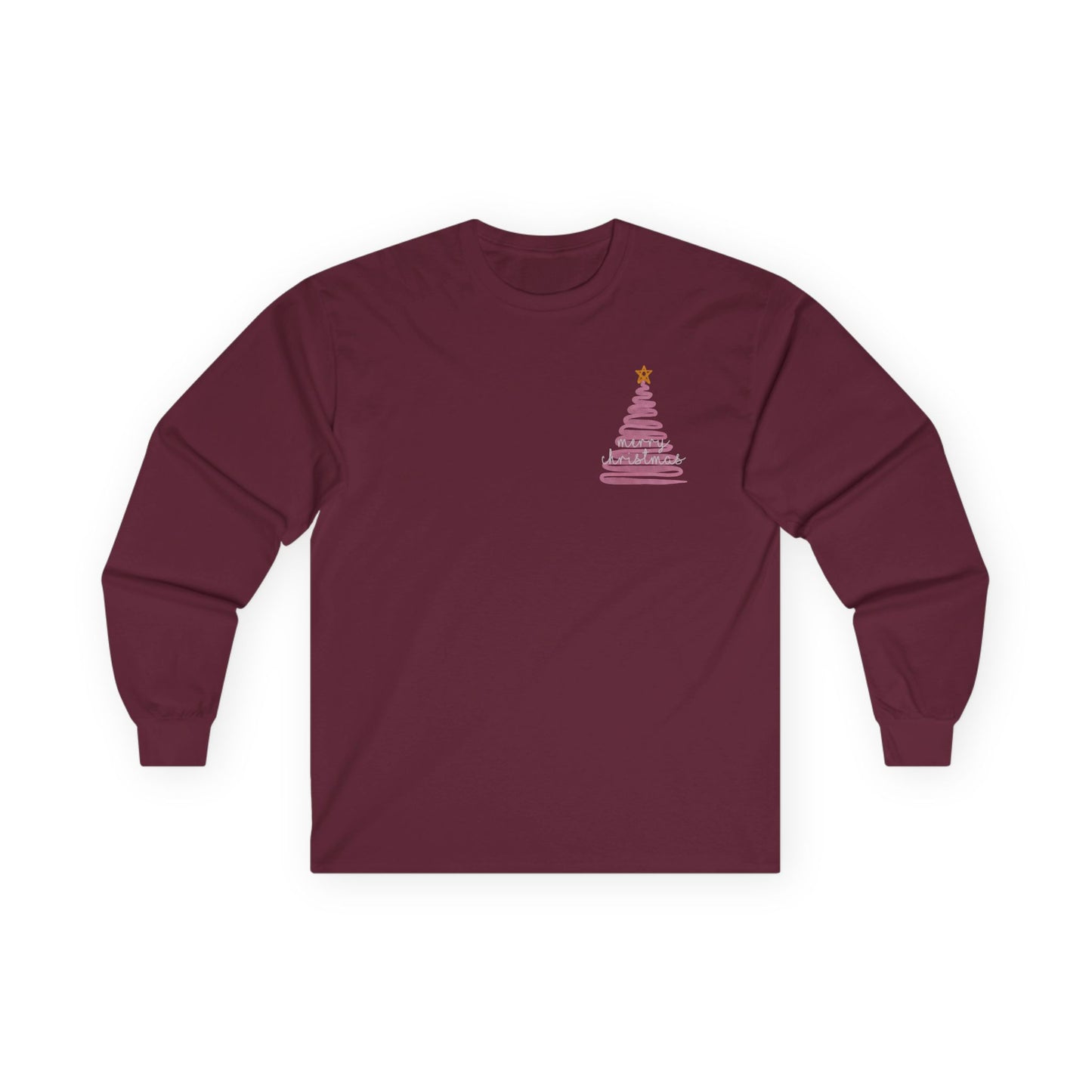 Pink Christmas Unisex Ultra Cotton Long Sleeve Tee