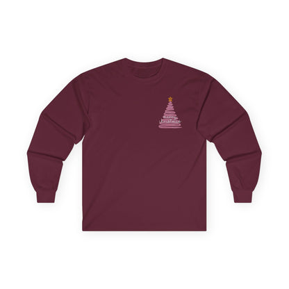 Pink Christmas Unisex Ultra Cotton Long Sleeve Tee