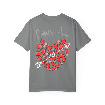Cupid's Arrow- Sketched Unisex Garment-Dyed T-shirt