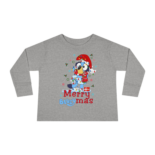 Toddler Tee — Merry Bugmas Penguin Christmas Long Sleeve