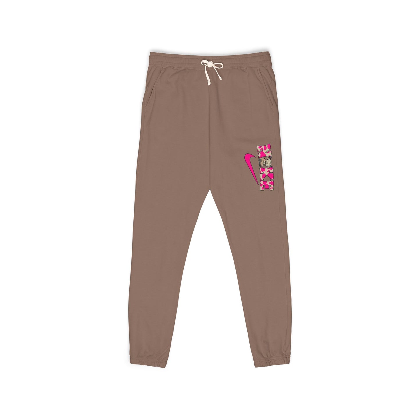 Highland Cow N!ke- Fleece Sweatpants for Cozy Comfort