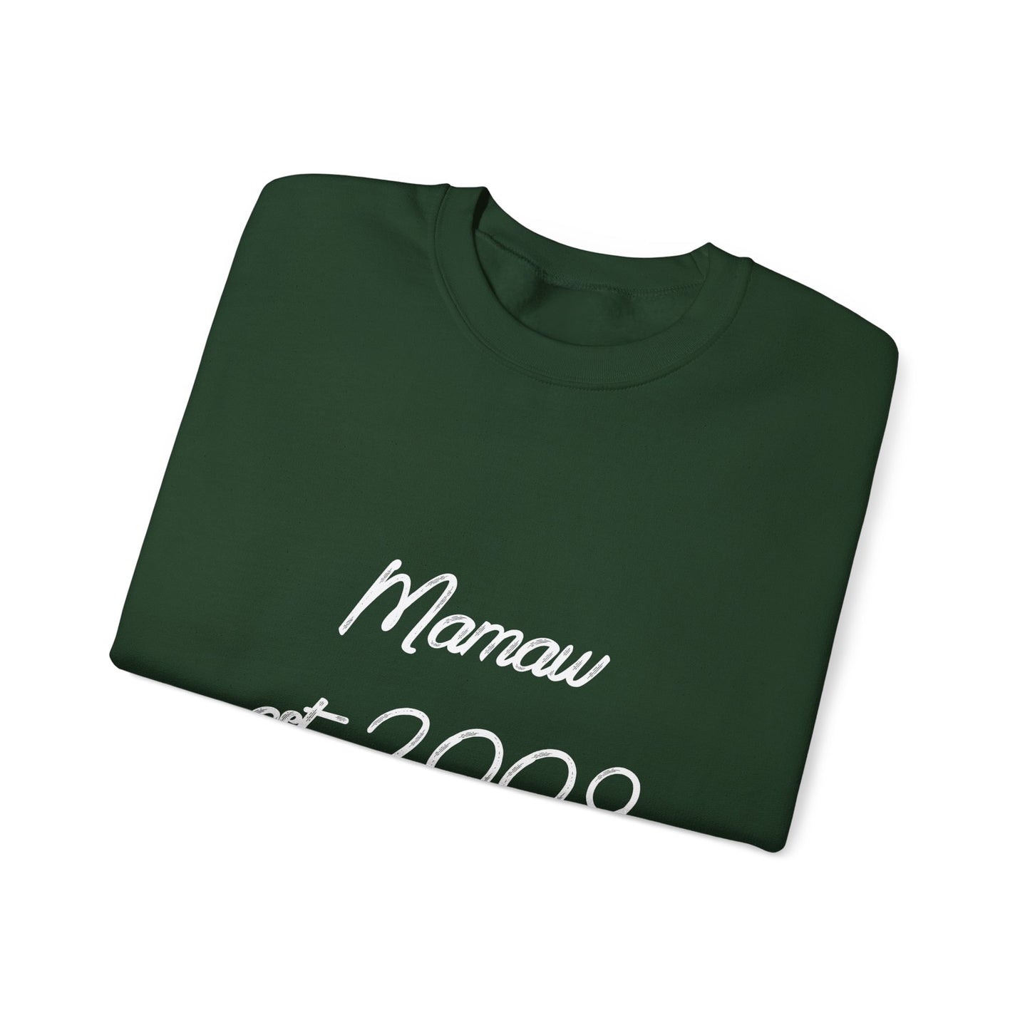 Mamaw Est. 2009 Crewneck Sweatshirt — Personalized Grandma Gift