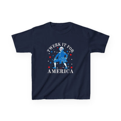 Kids T-Shirt - "Twerk It For America" Patriotic 4th of July Dance Tee