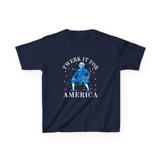 Kids T-Shirt - "Twerk It For America" Patriotic 4th of July Dance Tee