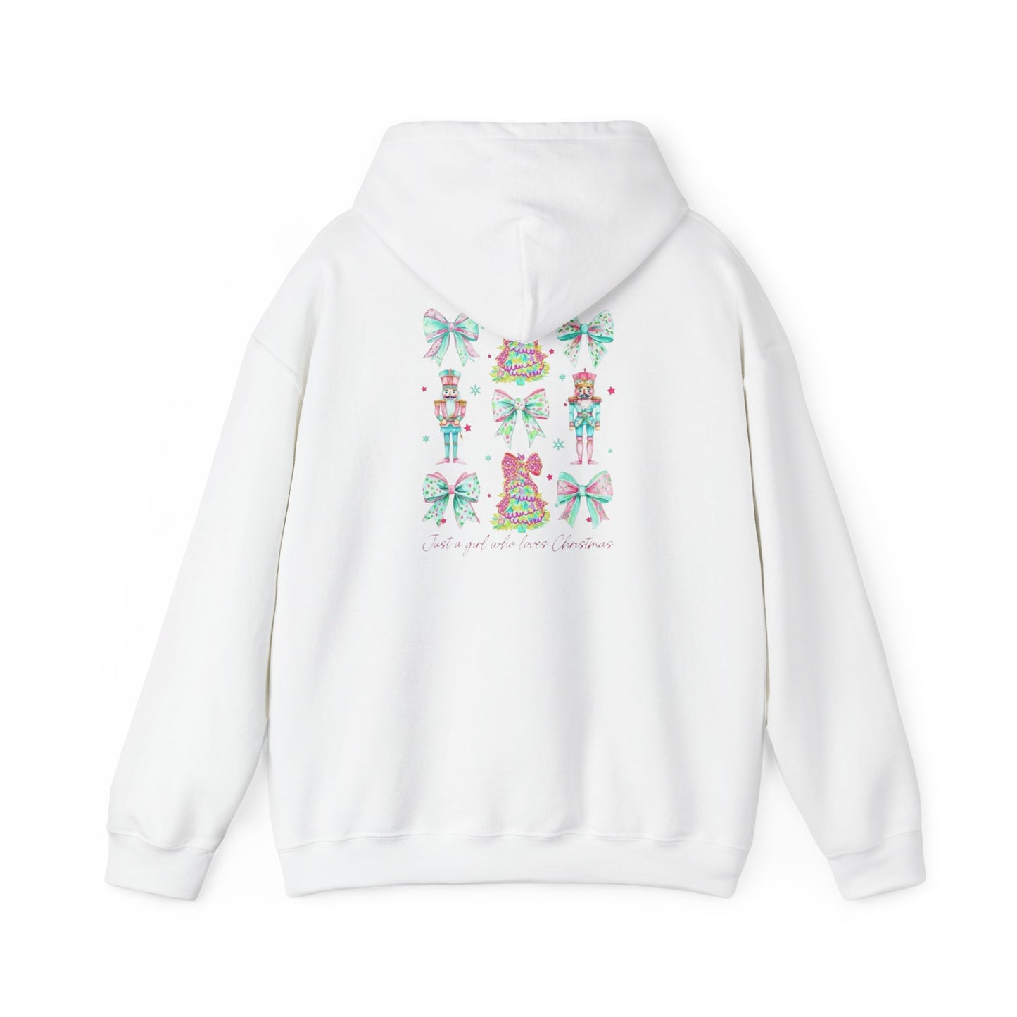 Just a Girl Who Loves Christmas- Whimsical Hooded Sweatshirt