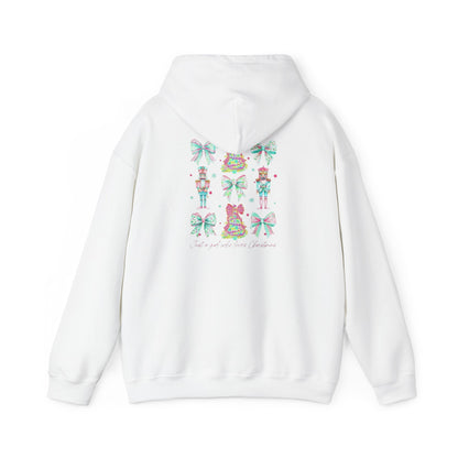 Just a Girl Who Loves Christmas- Whimsical Hooded Sweatshirt