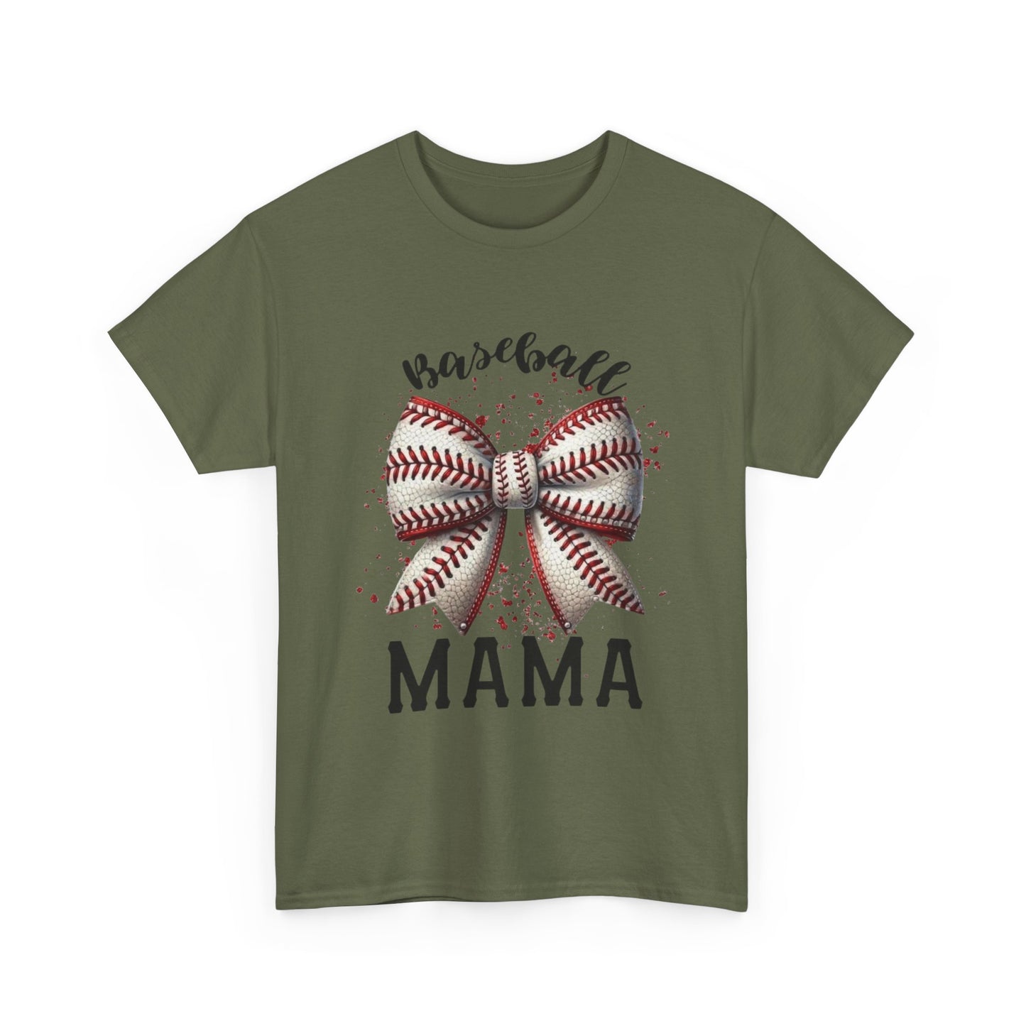 Baseball Mama T-Shirt – Mom Bow Soft Cotton Tee