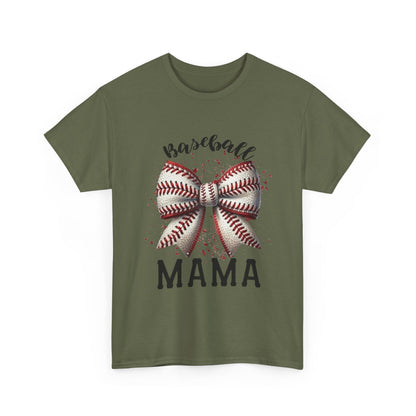 Baseball Mama T-Shirt – Mom Bow Soft Cotton Tee