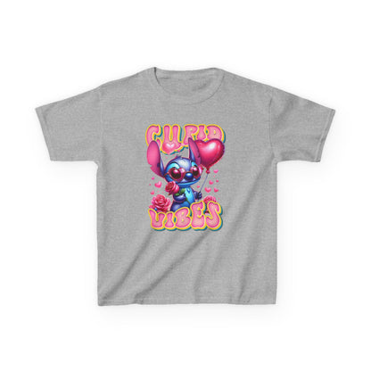 Kids Tee — 'Cupid Vibes' Cute Cartoon Cupid Character Valentine Shirt