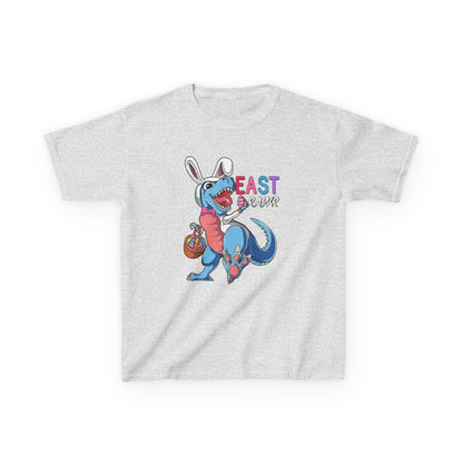 Kids 'Beast of Easter' Dino Bunny T‑Shirt — Cute Easter Dino with Basket