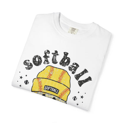 Softball Vibes Smiley T-Shirt