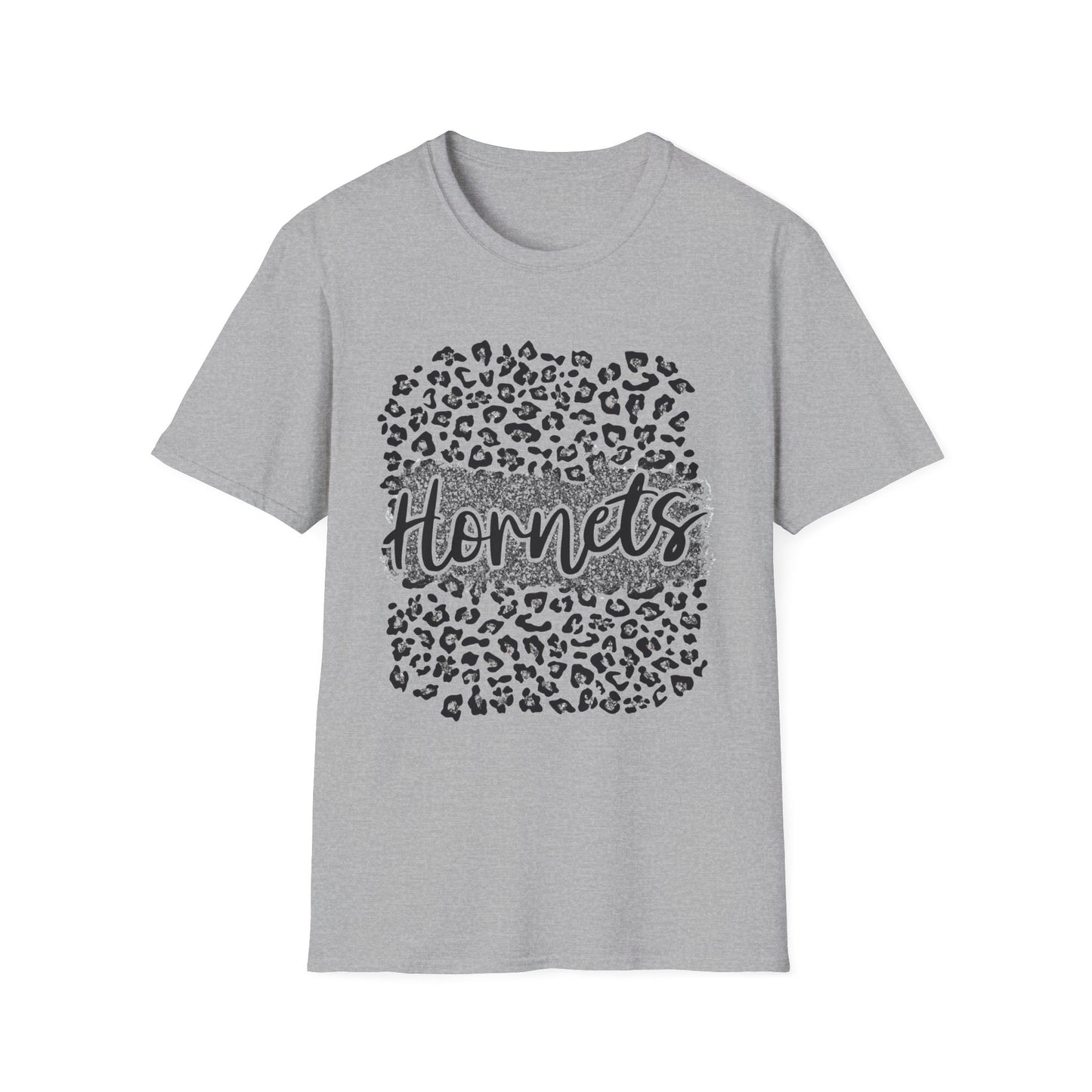 Hornets Leopard Circle T-Shirt — Trendy Animal Print Fan Tee