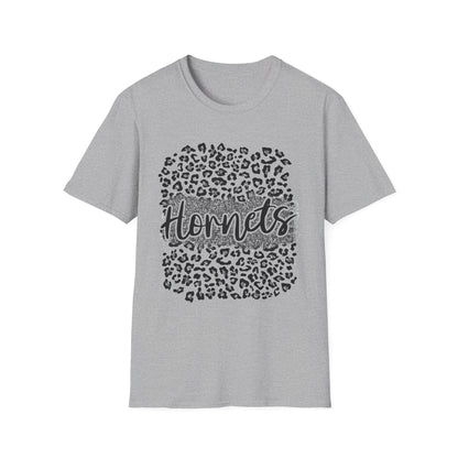 Hornets Leopard Circle T-Shirt — Trendy Animal Print Fan Tee