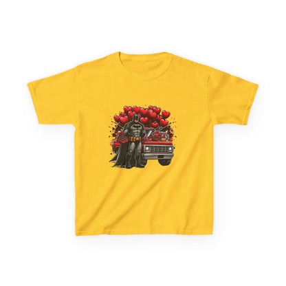 Kids Vader Valentine T‑Shirt — Darth Vader with Hearts and Vintage Car