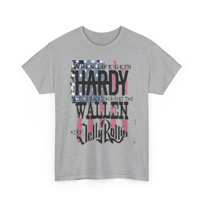 Hard & y, Wallen, Jelly- American Flag Music T‑Shirt — Country Singer Tribute Tee