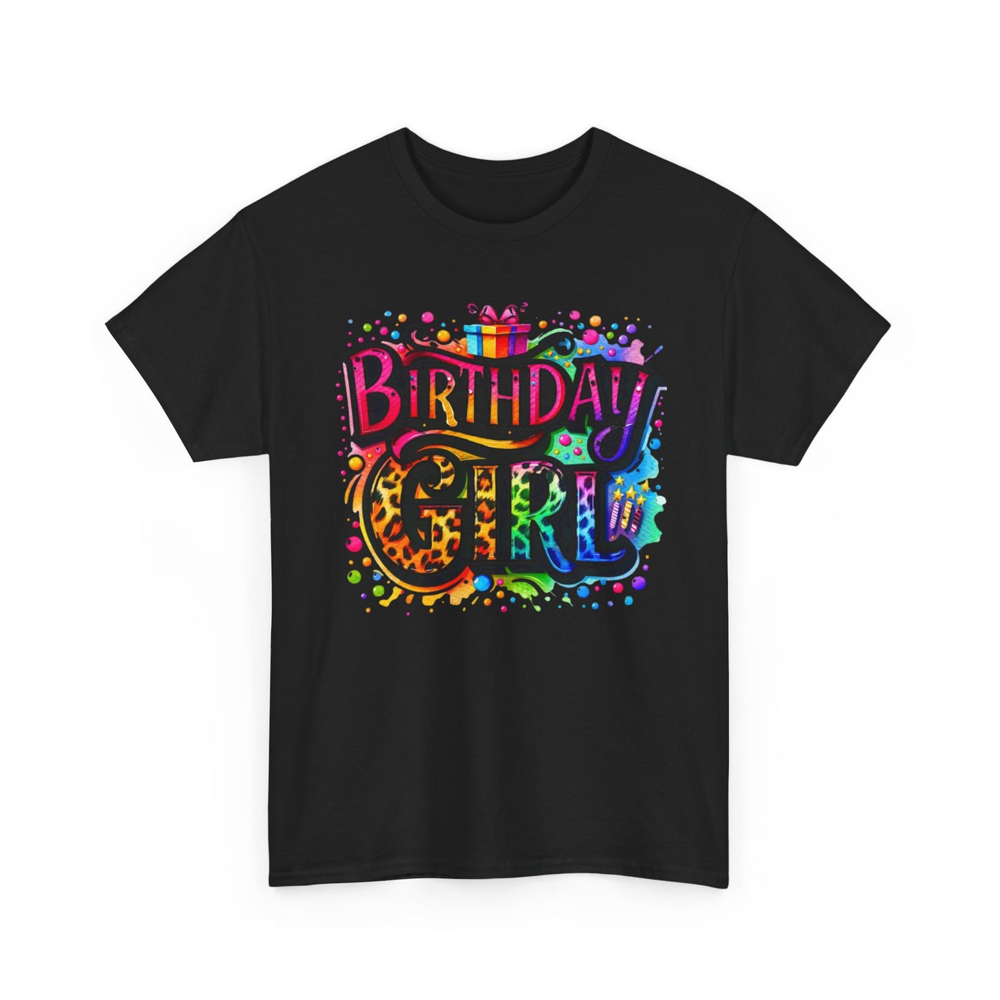 Birthday Girl T-Shirt — Colorful Party Graphic Tee for Her