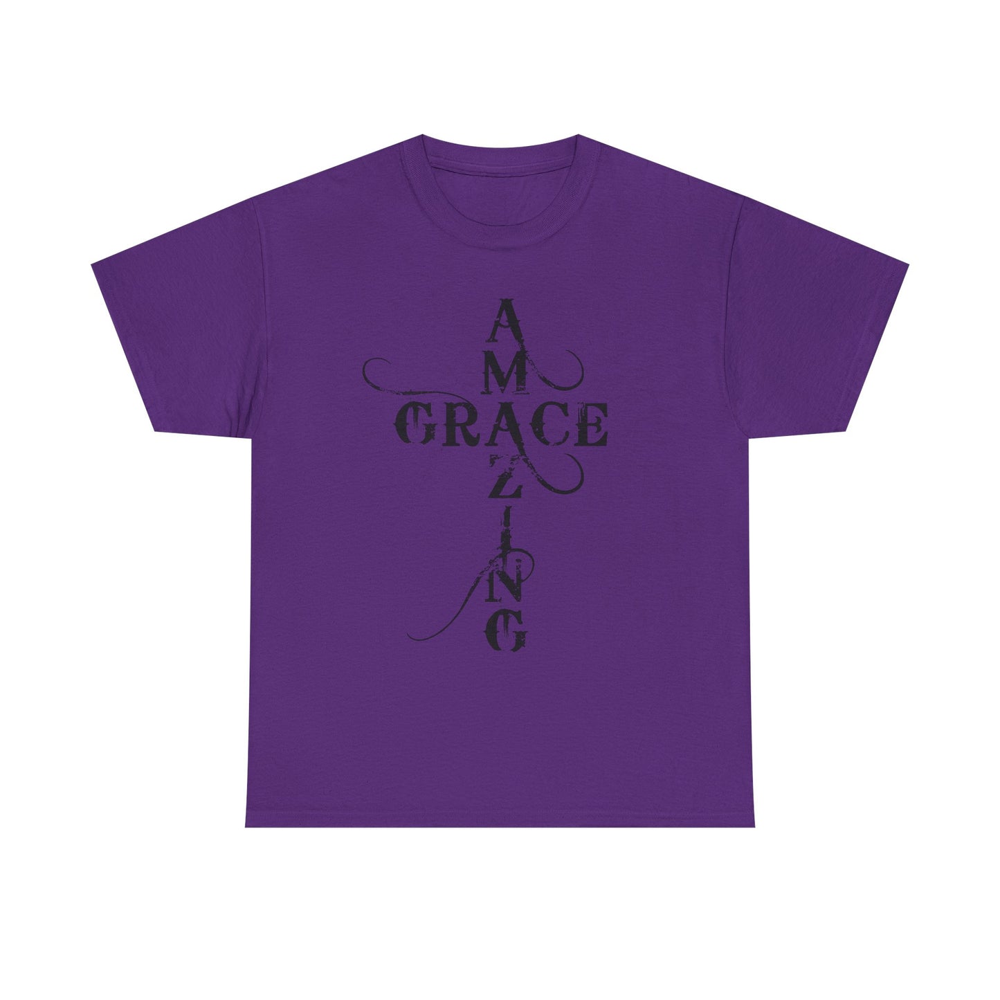 T‑Shirt — “Amazing Grace” Cross Design / “How Sweet the Sound?” Inspirational Gospel Tee