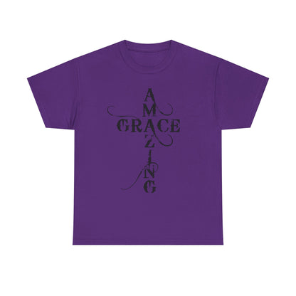 T‑Shirt — “Amazing Grace” Cross Design / “How Sweet the Sound?” Inspirational Gospel Tee