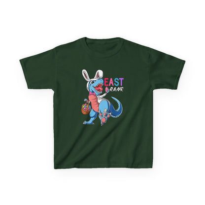 Kids 'Beast of Easter' Dino Bunny T‑Shirt — Cute Easter Dino with Basket