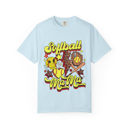 Softball Mama T-Shirt — Retro Softball Mom Graphic Tee