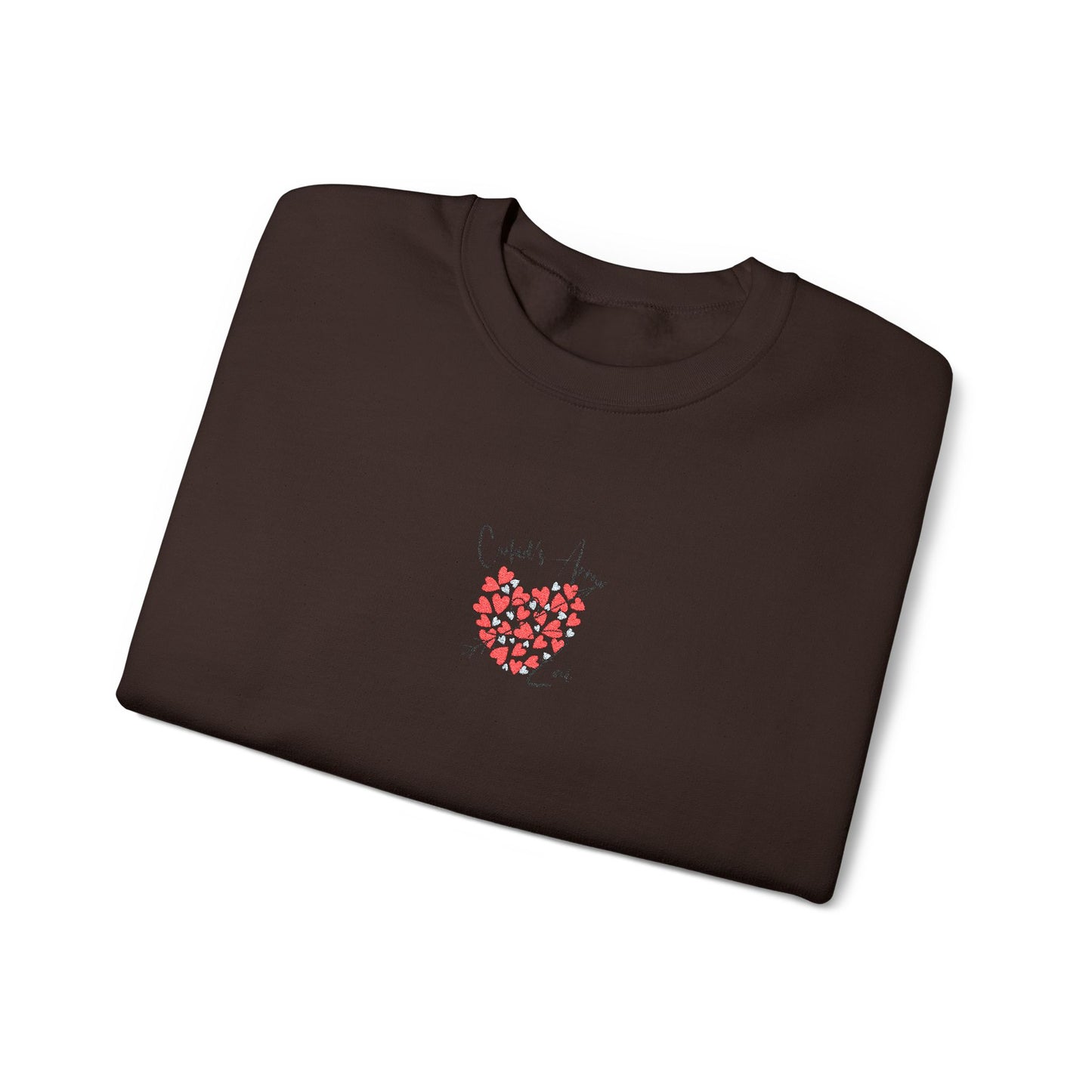 Embroidered Cupid's Arrow Merch-  Crewneck Sweatshirt