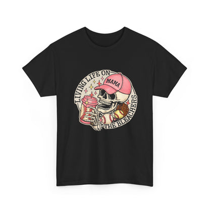 Living Life SPORTS MOM Skull Tee — Mama Cap Vintage Surf School Shirt
