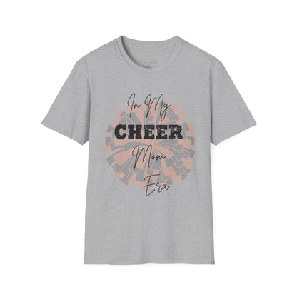 Cheer Mom T-Shirt — "In My Cheer Mom Era" Pom Graphic Tee