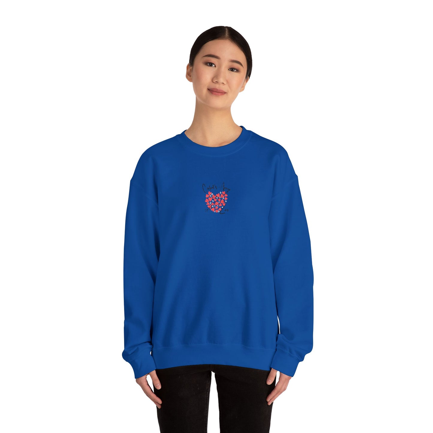 Embroidered Cupid's Arrow Merch-  Crewneck Sweatshirt