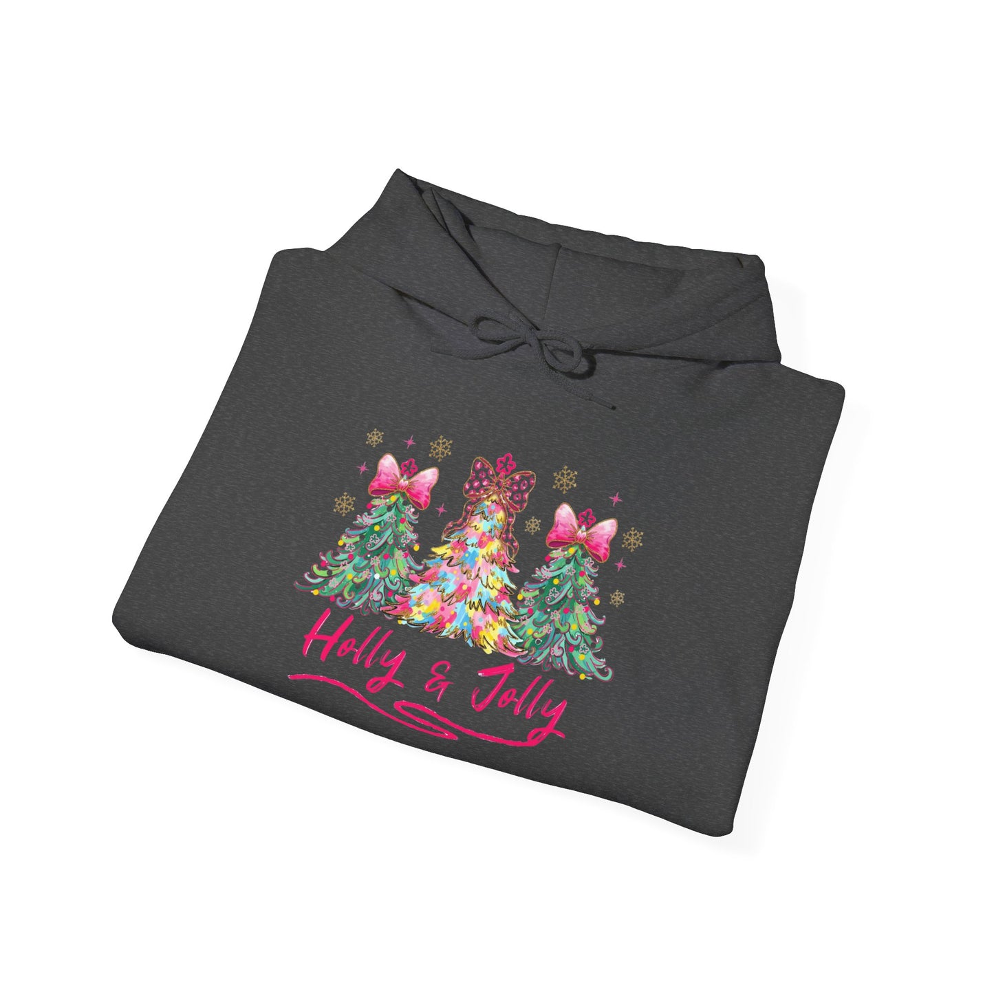 Festive Holly & Jolly Sweatshirt, Unisex Christmas Hoodie, Holiday Gift, Cozy Sweatshirt, Winter Apparel, Casual Wear