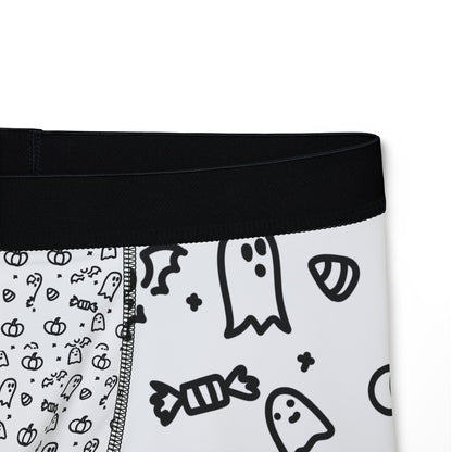 Whimsical Men's Boxers, Comfortable Fun Underwear, Halloween Themed Boxers, Ghost Print Boxers, Gag Gift for Him, Unique Gift Idea