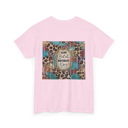 Same Bitch Different Day Leopard Graphic Tee