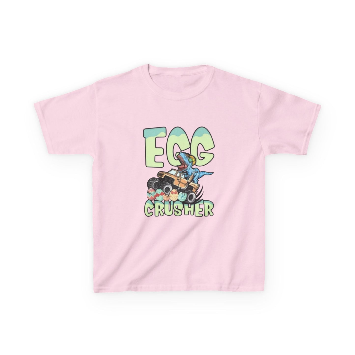 Kids T‑Shirt — 'Egg Crusher' Cartoon Truck Easter Tee