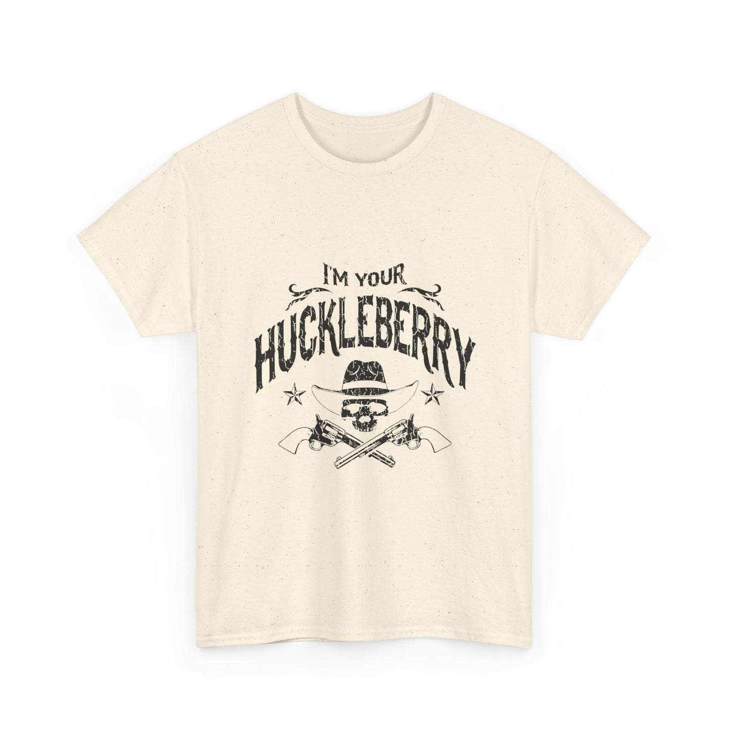 I'm Your Huckleberry T-Shirt — Vintage Western Skull & Pistols Tee