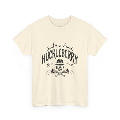 I'm Your Huckleberry T-Shirt — Vintage Western Skull & Pistols Tee