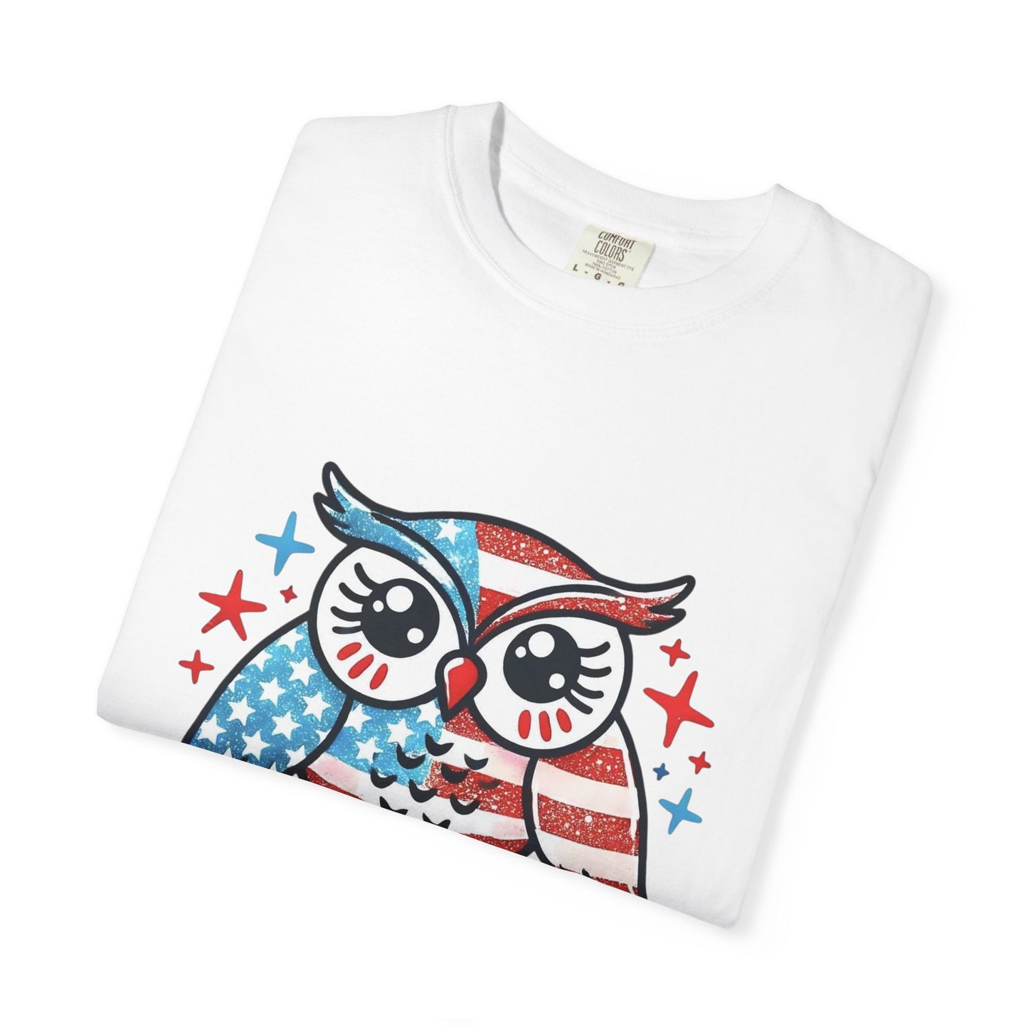 Patriotic 'Hoot for Freedom' Owl T-Shirt