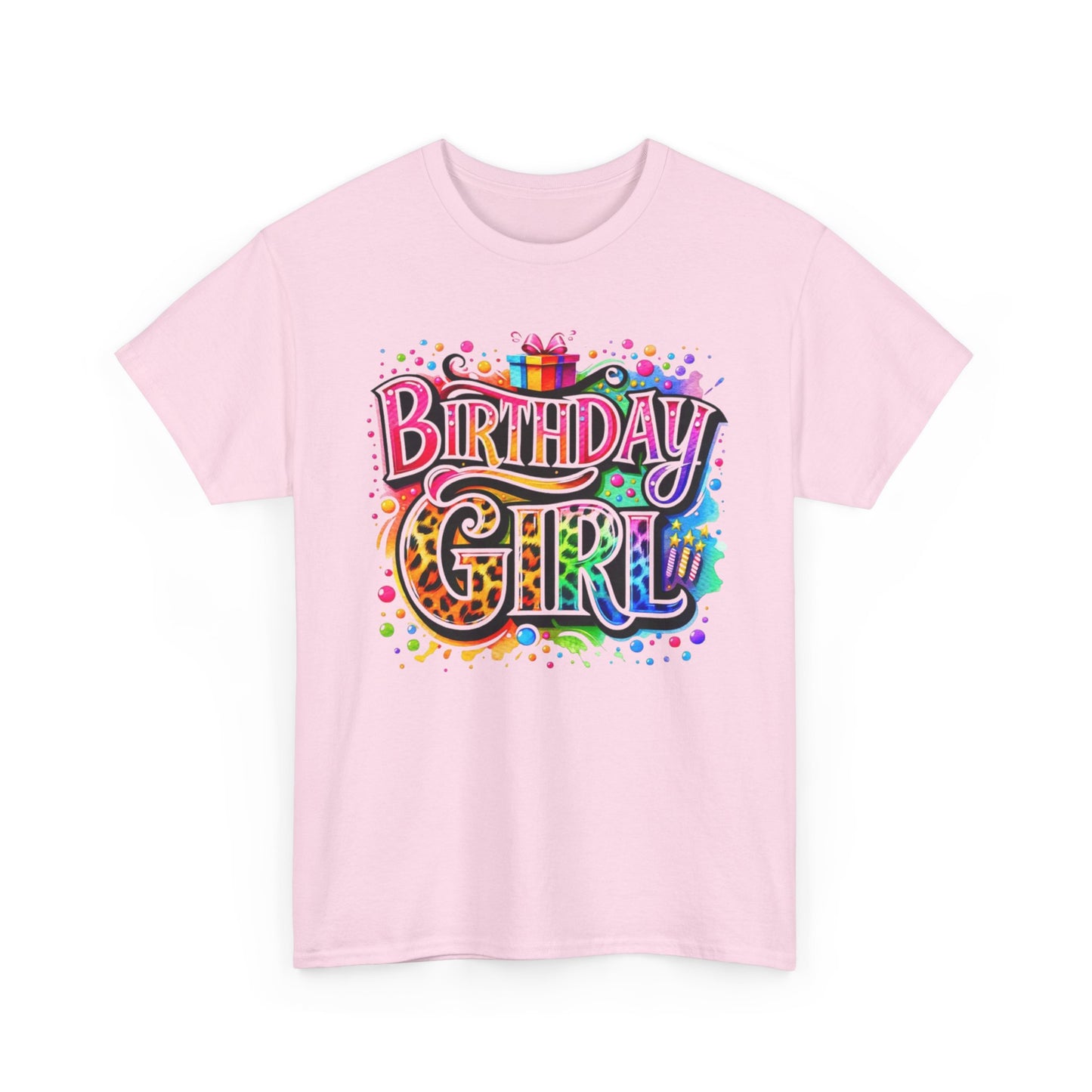 Birthday Girl T-Shirt — Colorful Party Graphic Tee for Her