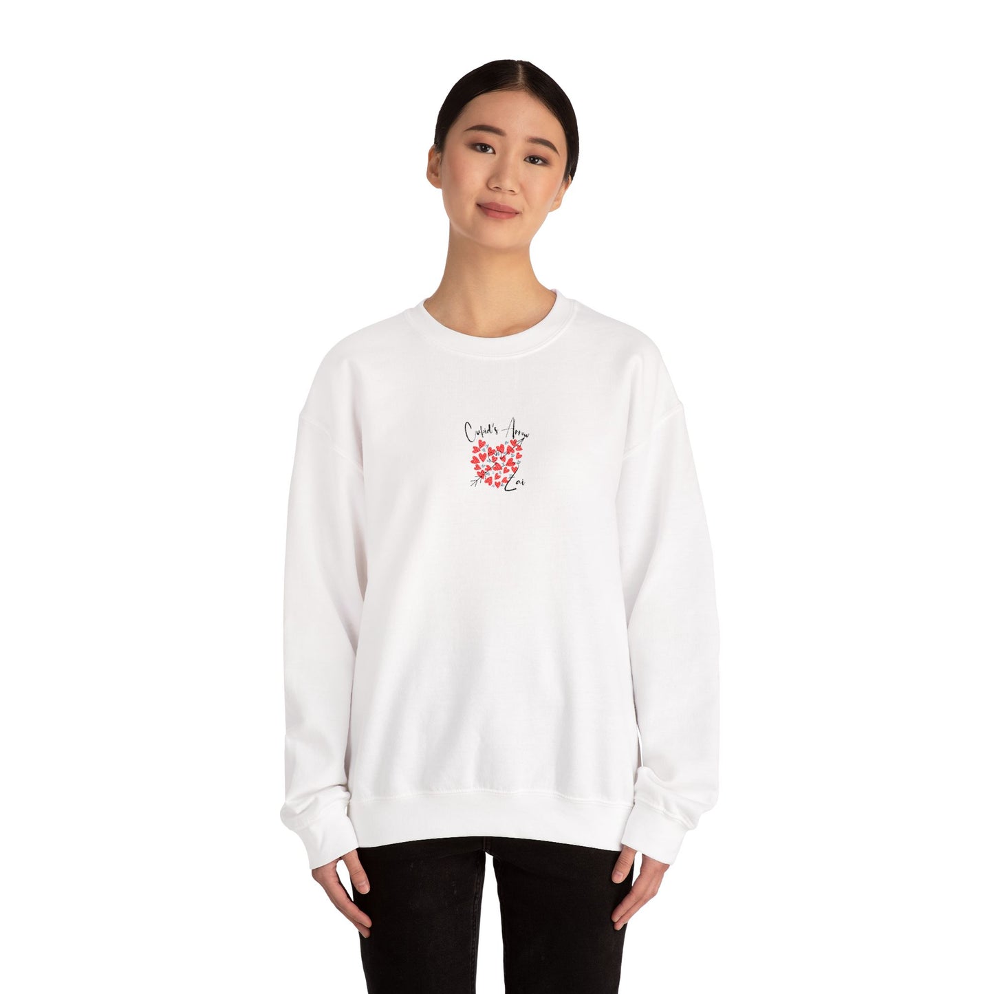 Embroidered Cupid's Arrow Merch-  Crewneck Sweatshirt