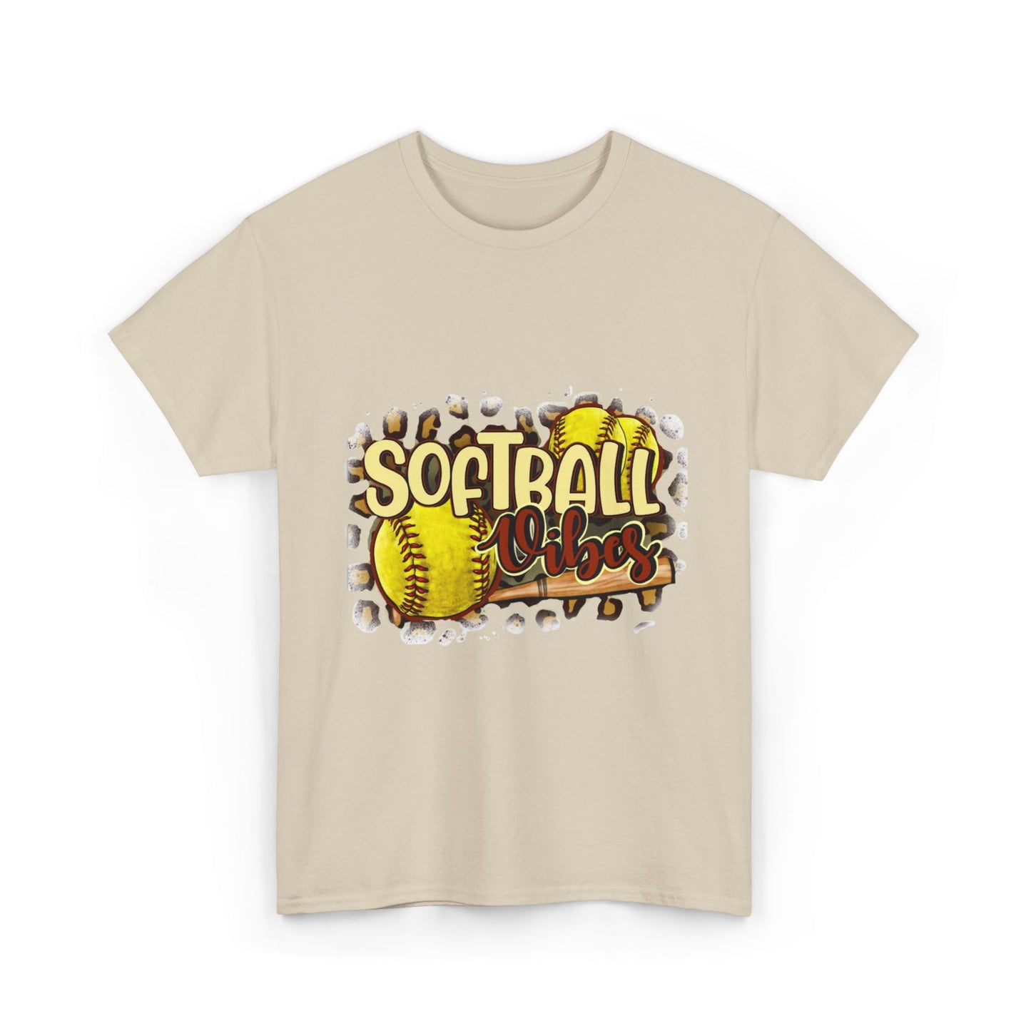 Softball Vibes- Unisex Heavy Cotton Tee
