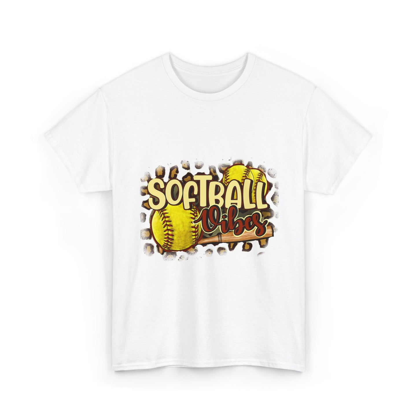 Softball Vibes- Unisex Heavy Cotton Tee