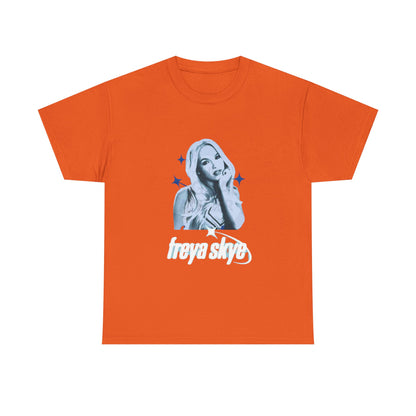 Freya Skye Graphic Tee — Retro Pop Star Portrait Shirt