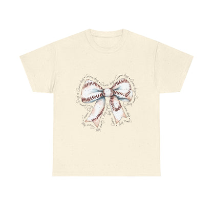 Bow Stitch Tee — Cute Hand-Drawn Ribbon Graphic T-Shirt