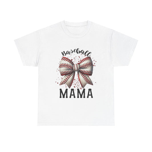 Baseball Mama T-Shirt – Mom Bow Soft Cotton Tee