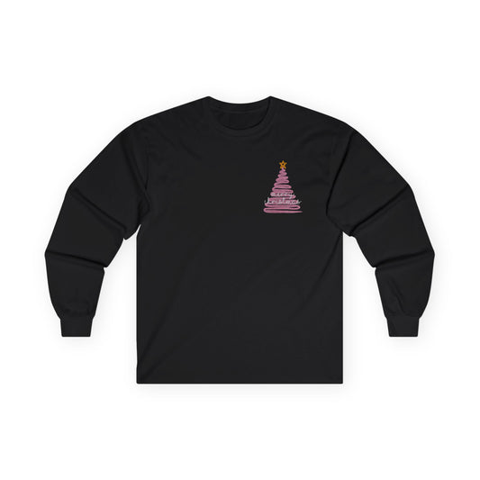 Pink Christmas Unisex Ultra Cotton Long Sleeve Tee